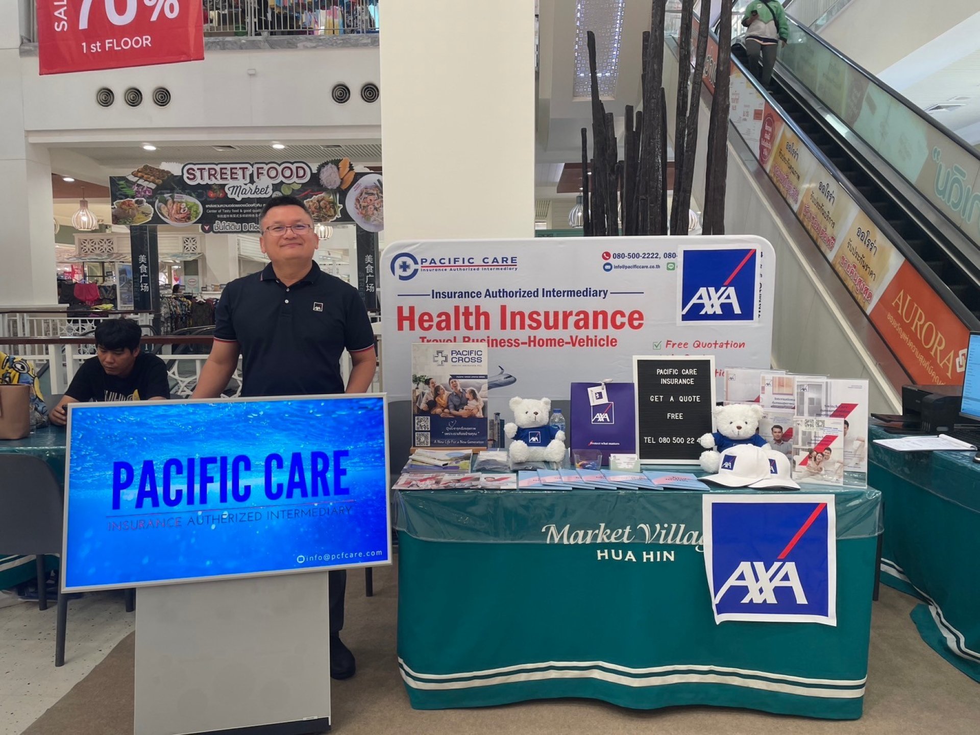 Health Insurance Hua Hin Market Village Booth Event 1